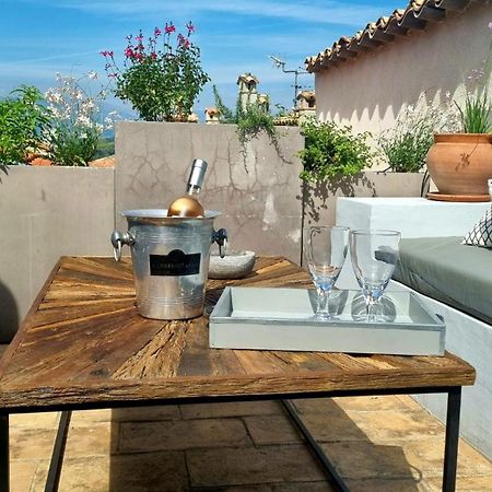 Townhouse Mougins In The Old Village, Fantastic View, Sea And Mountains エクステリア 写真